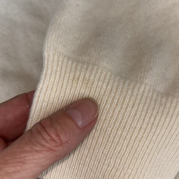 J. Crew Cream Cashmere Sweater - Picture 5 of 5